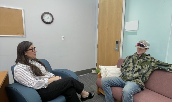 student and counselor