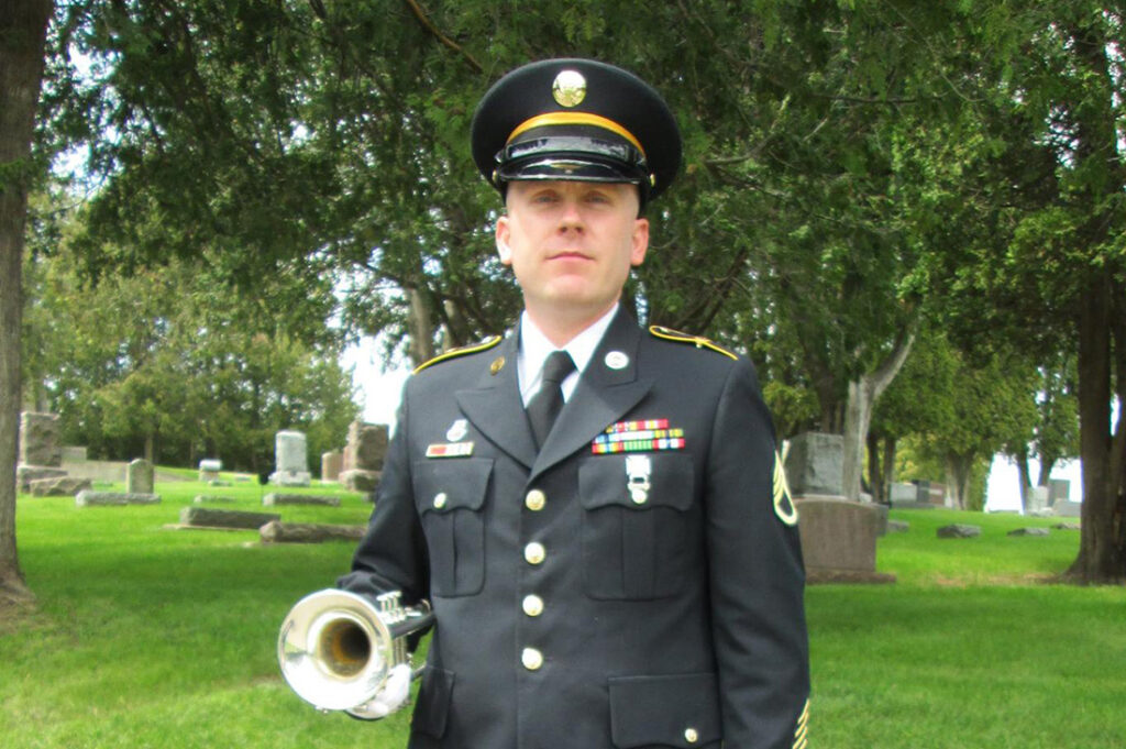 SSG (Ret) Jake Hurley in dress military uniform