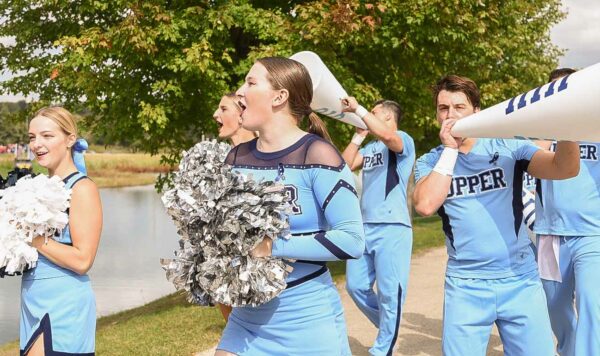 UIU Cheer team during Homecoming