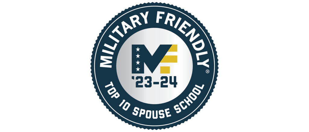 Military Friendly Gold Award for Military Spouses 2023-2024
