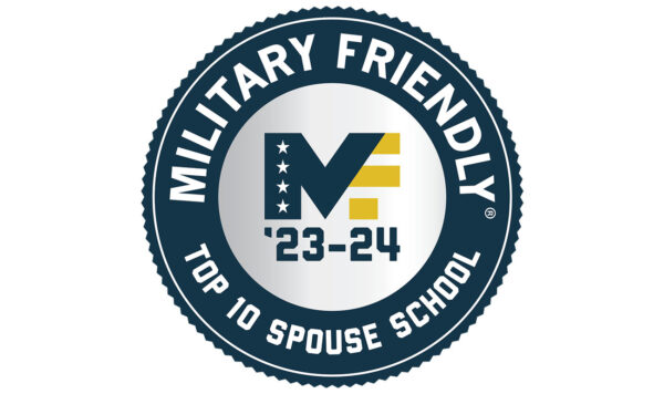 Military Friendly Gold Award for Military Spouses 2023-2024